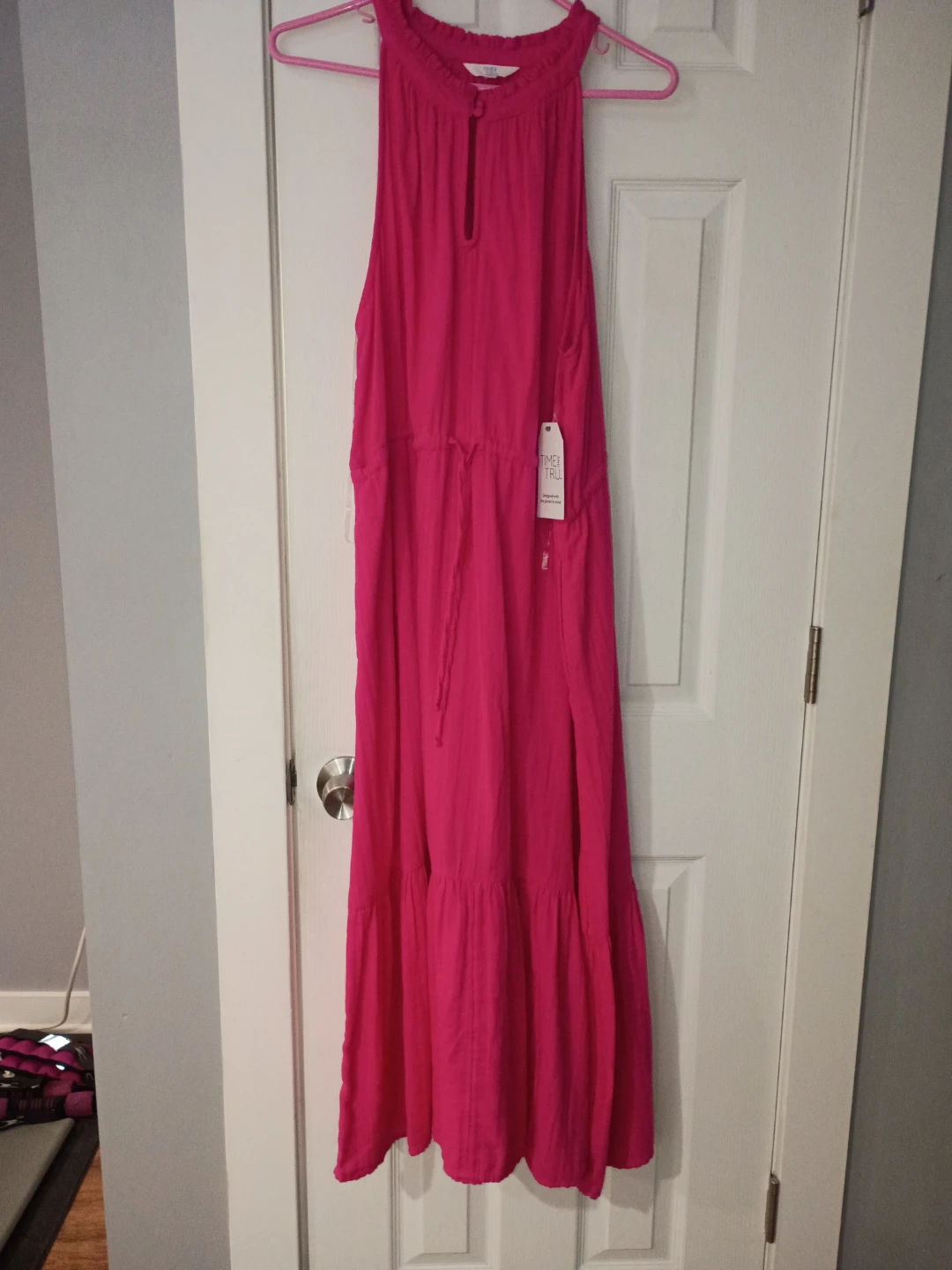 Time and Tru Hot Pink Maxi Dress