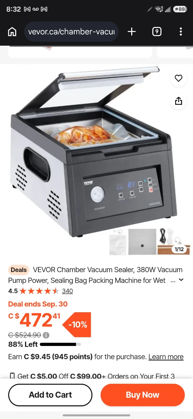 VEVOR Chamber Vacuum Sealer - photo 2