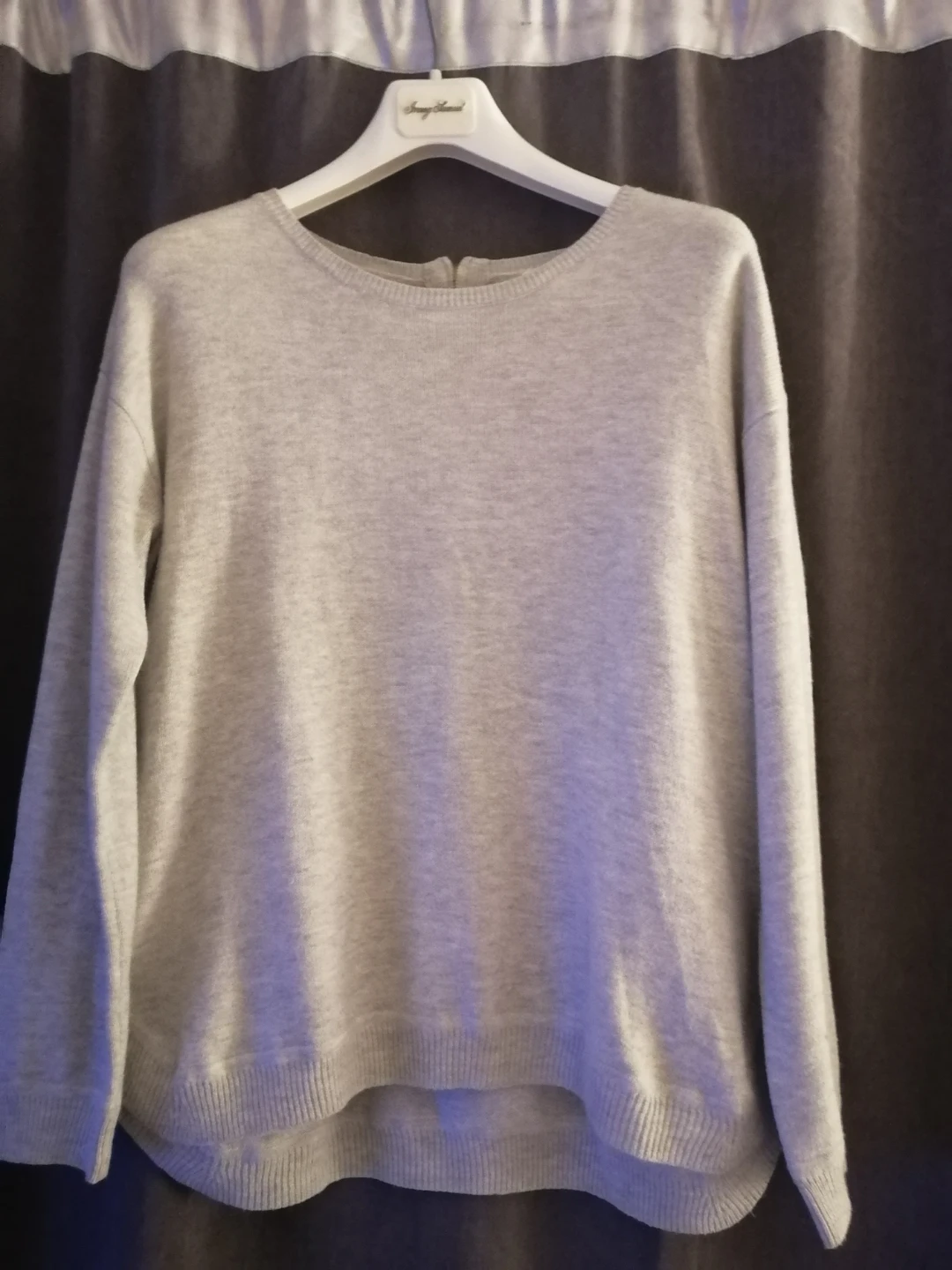 Light Grey Knit Sweater.