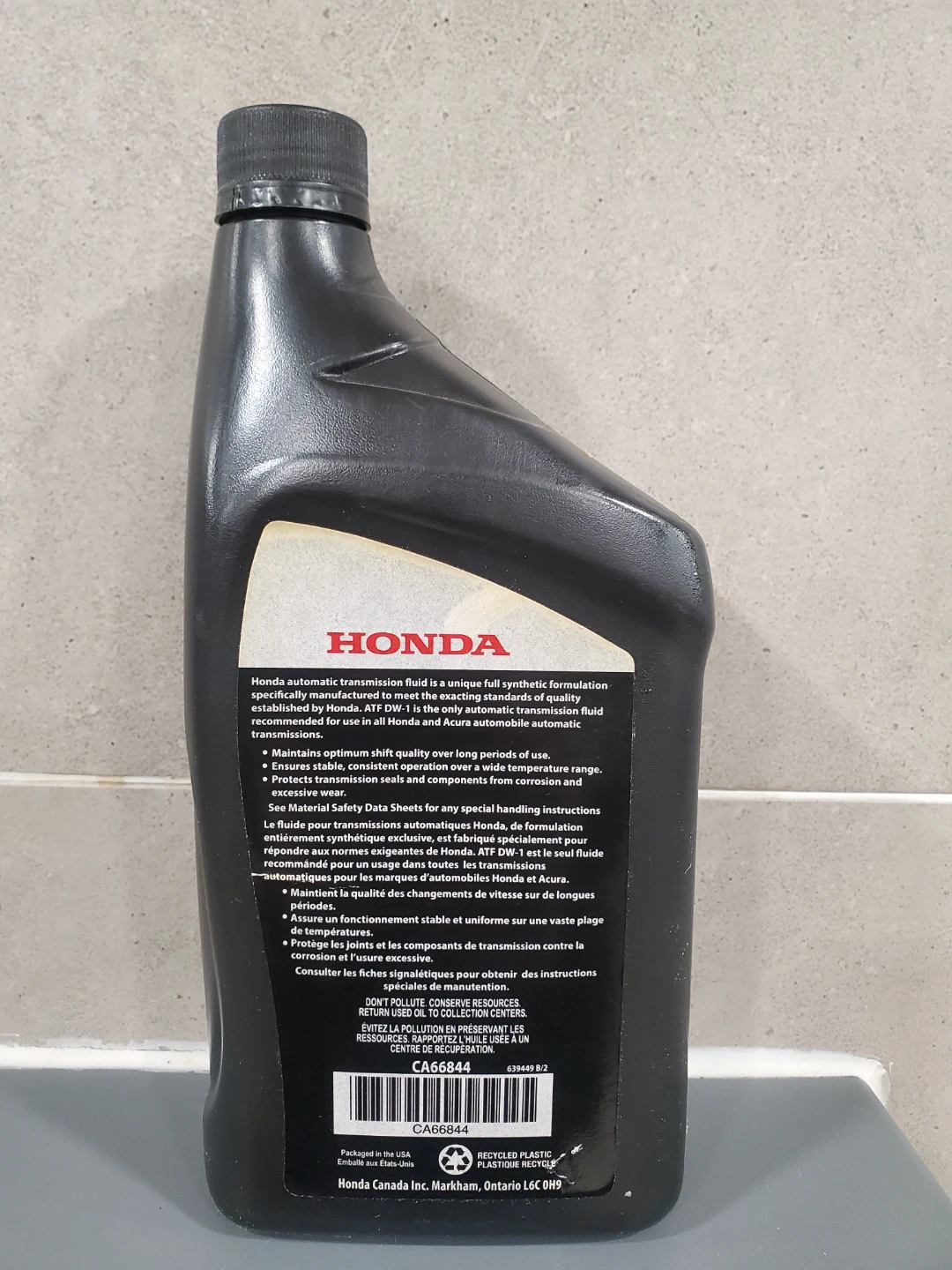 Honda ATF DW-1 Automatic Transmission Fluid - photo 2