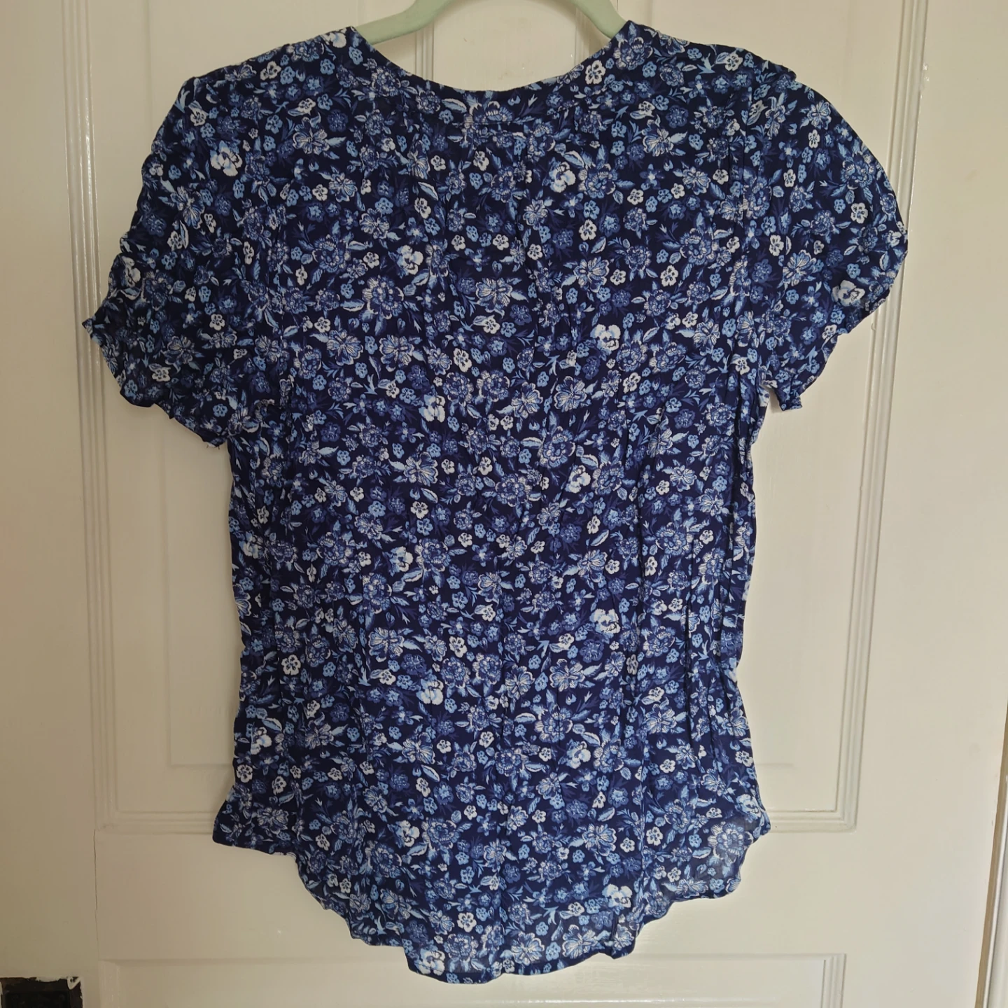 Old Navy Blue Floral Blouse - photo 3