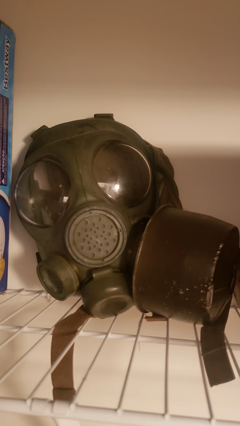 Vintage REAL Military Gas Mask