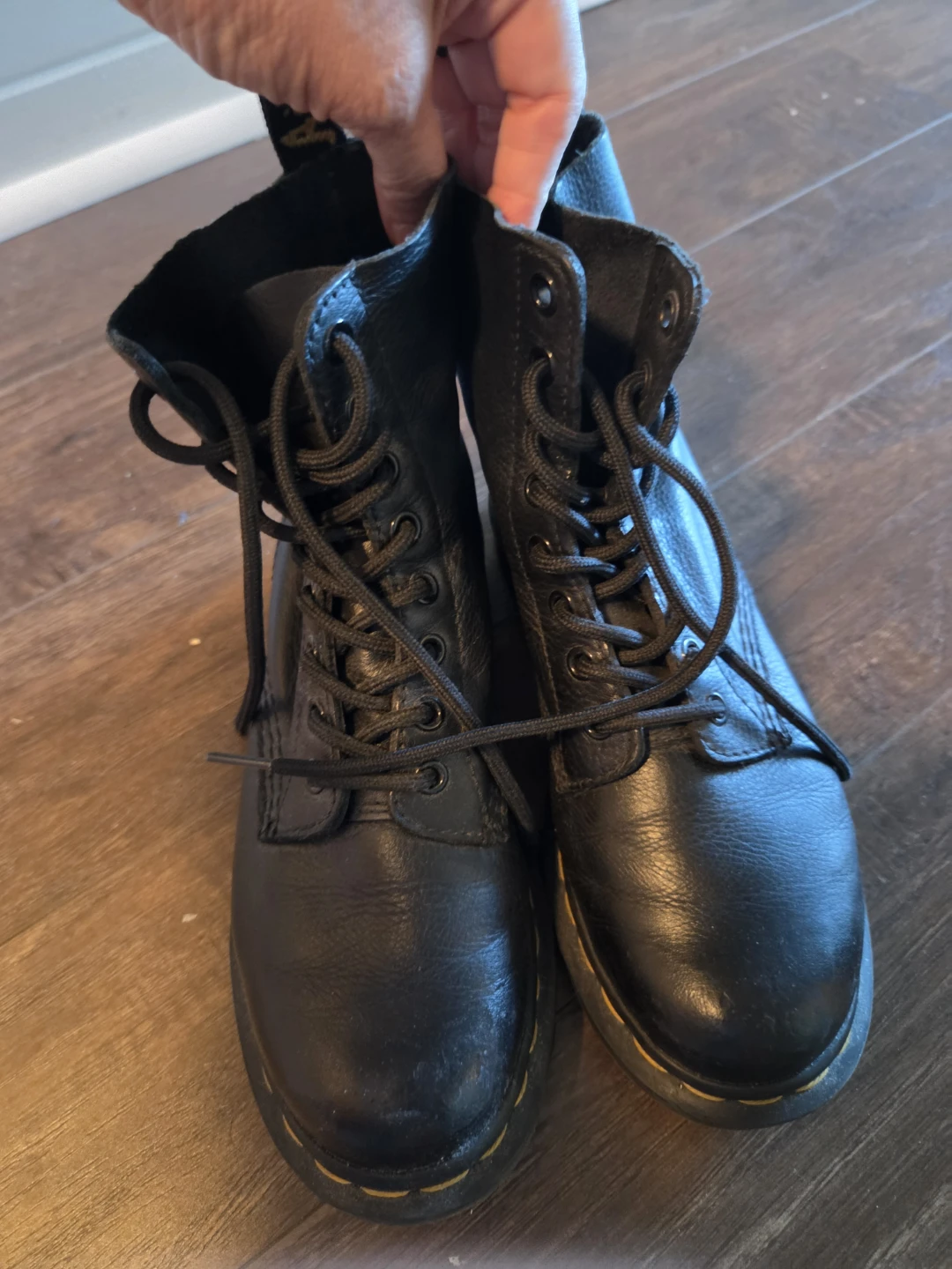 Dr. Martens Black Leather Boots 6US 37EU