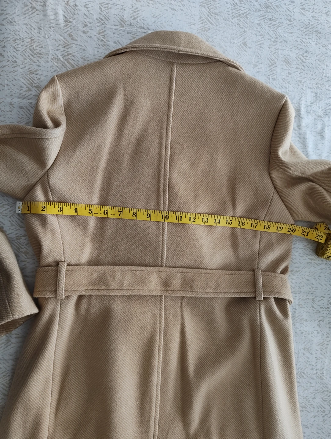 H&M Tan Belted Trench Coat Small - photo 2