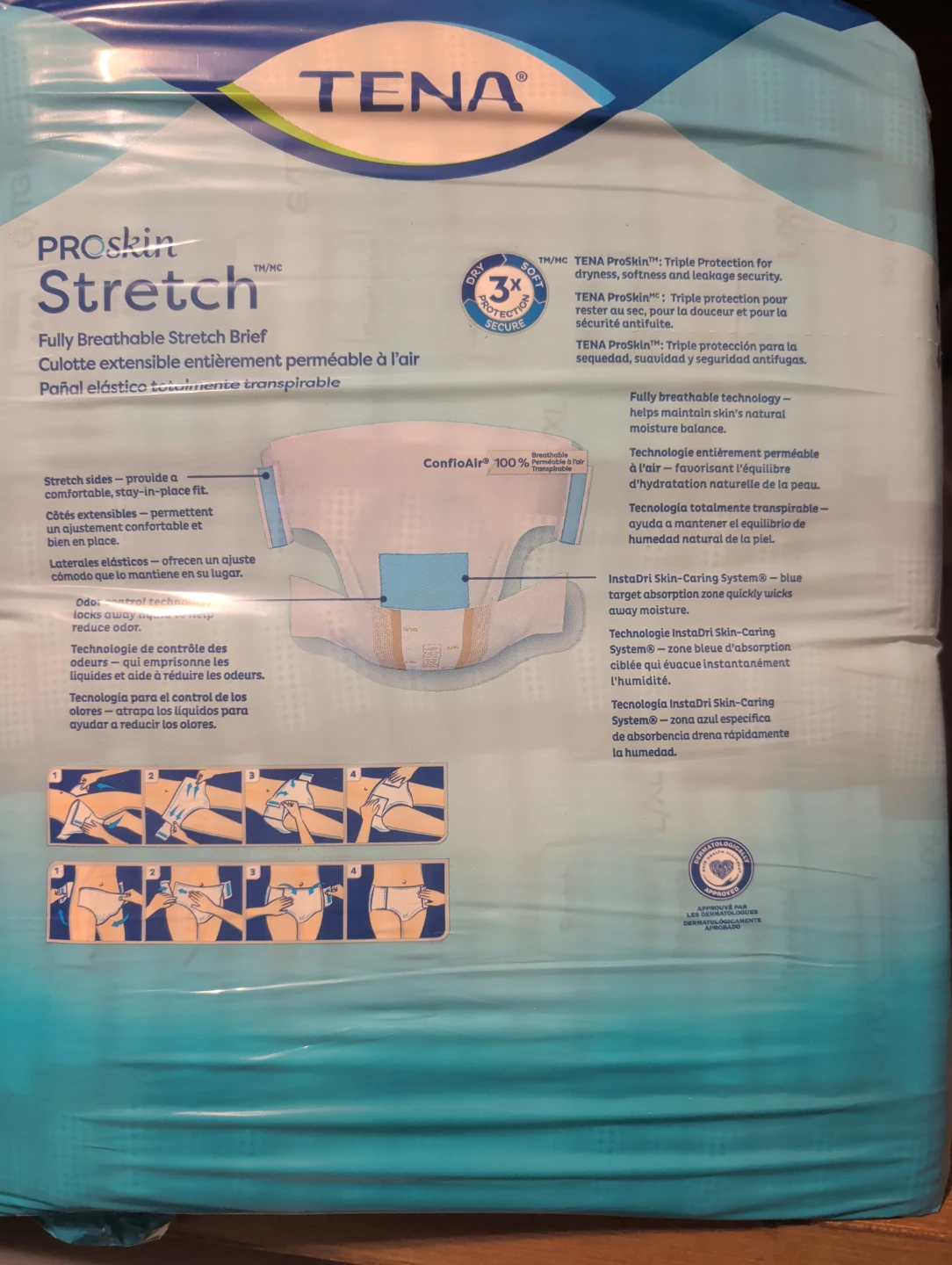 TENA ProSkin Stretch Briefs L/XL - 36 Count - photo 2