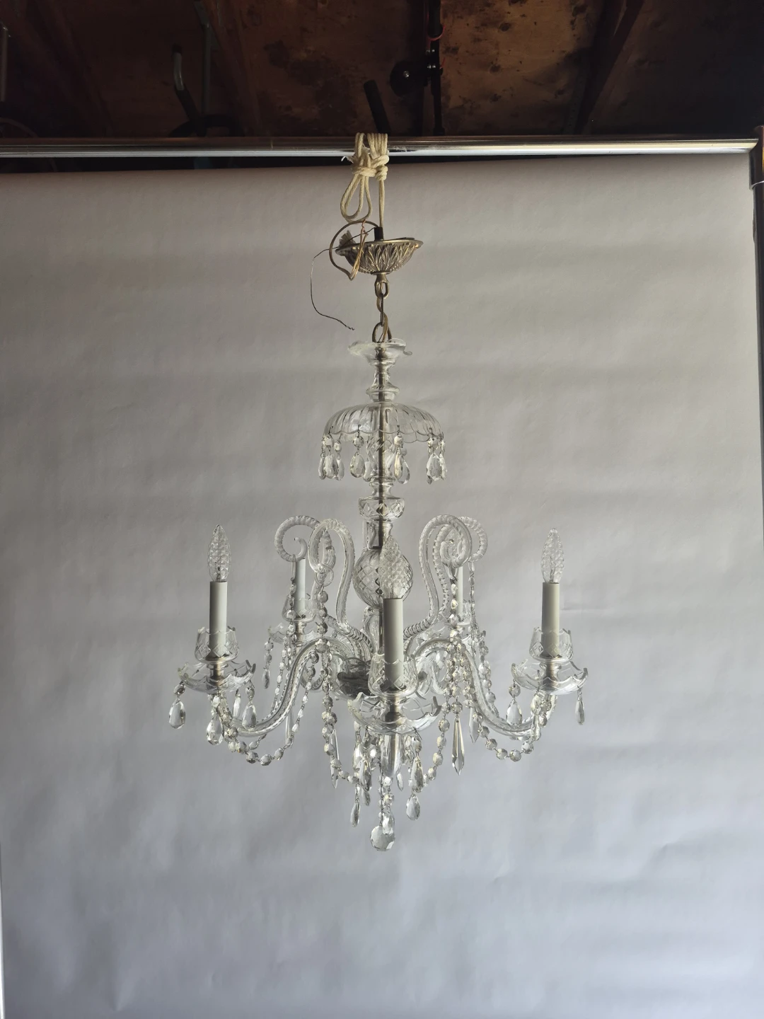 5 Bulb Crystal Chandelier - photo 2