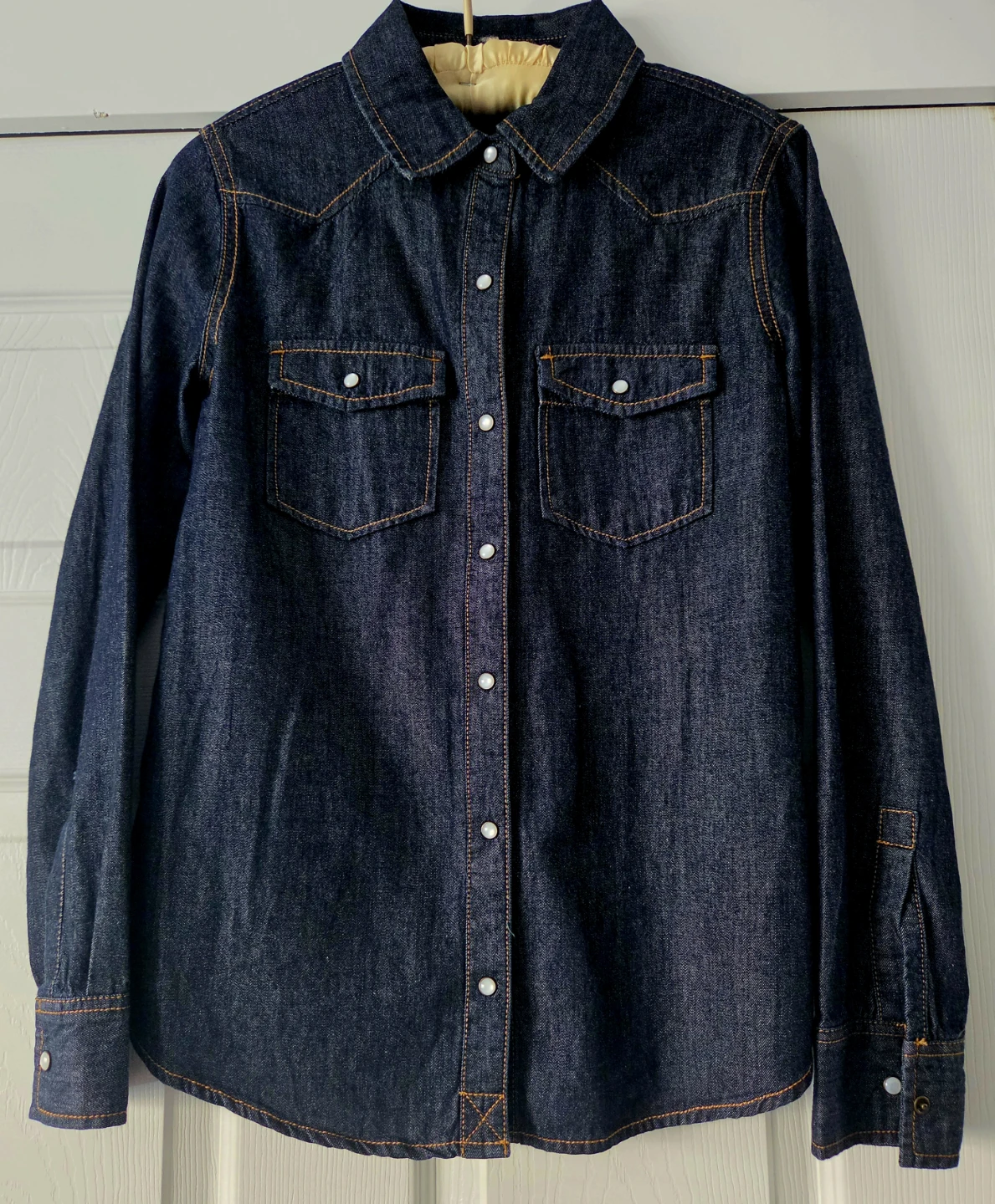 Dark Denim Western Shirt