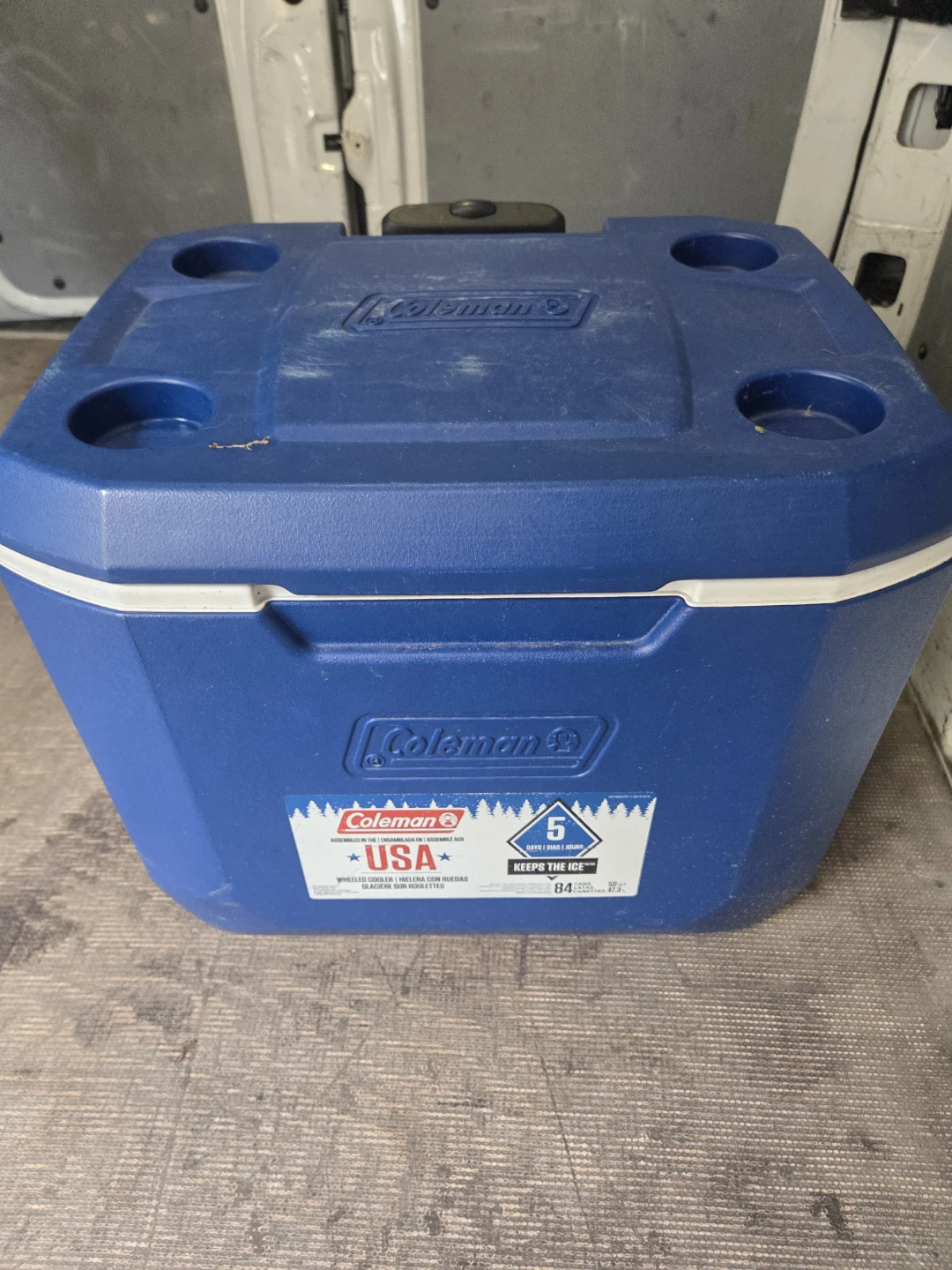 Coleman 84 Quart Cooler - Blue
