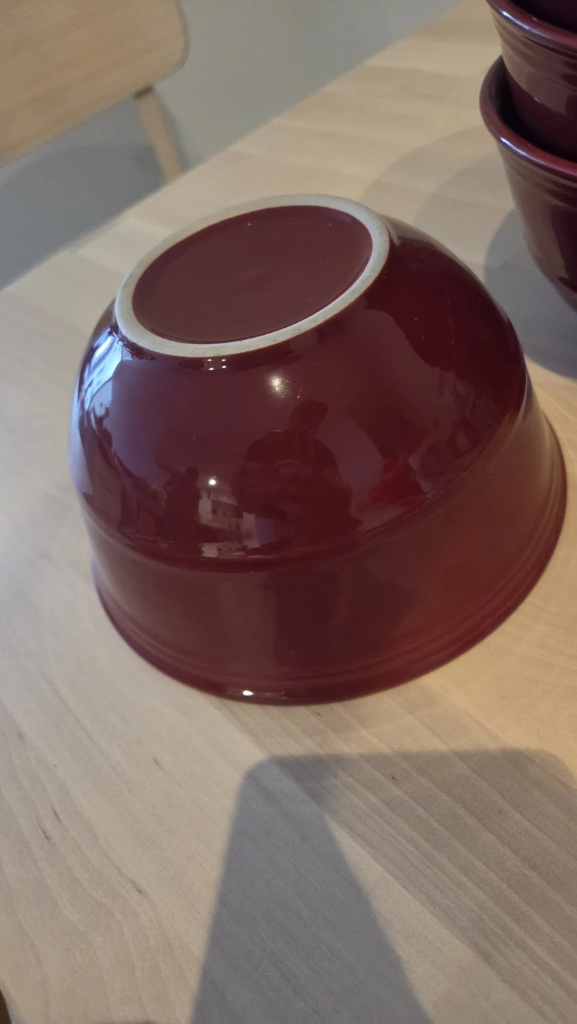 Set of 4 Red Ceramic Bowls - photo 2