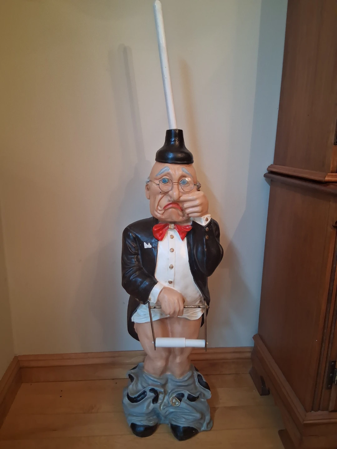 Novelty Gentleman Toilet Paper Holder