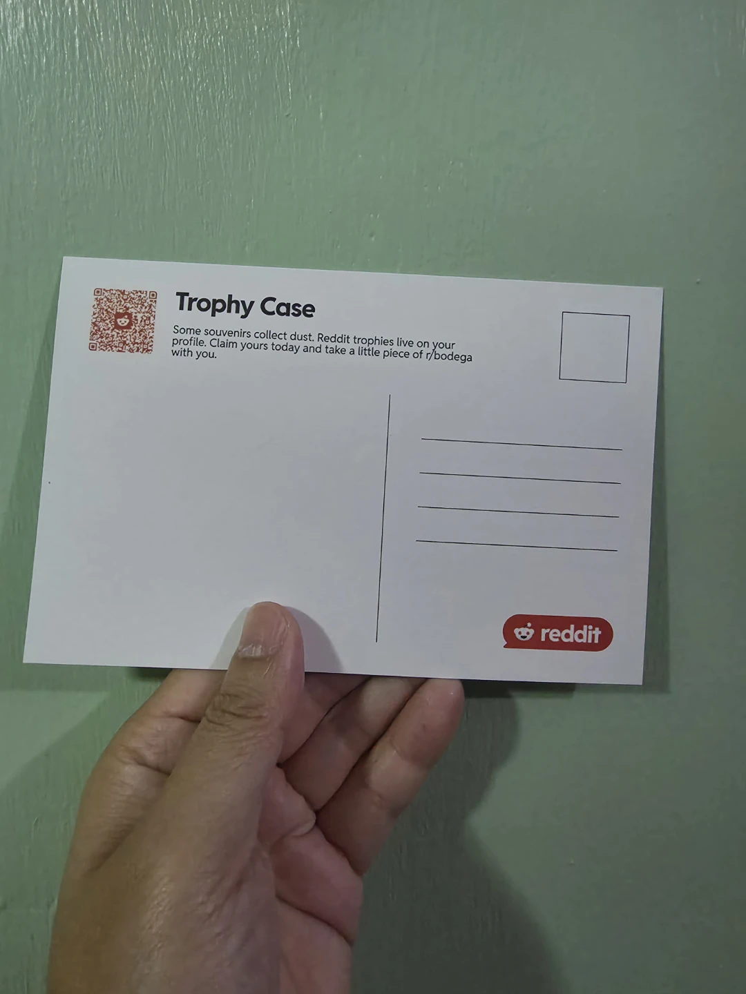 Reddit r/bodega Trophy Case Postcard 🏈 - photo 2