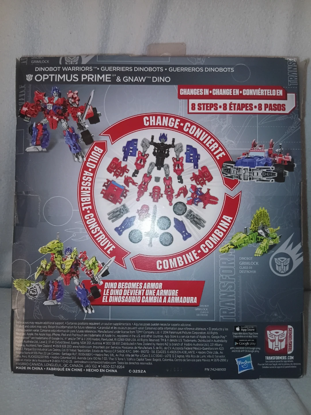 Construct-Bots Transformers Optimus Prime & Gnaw Dino - photo 3