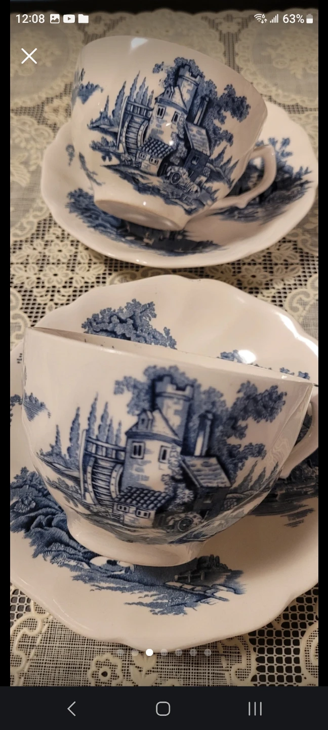 Johnson Bros The Old Mill Tea Cup and Saucer Set - photo 3
