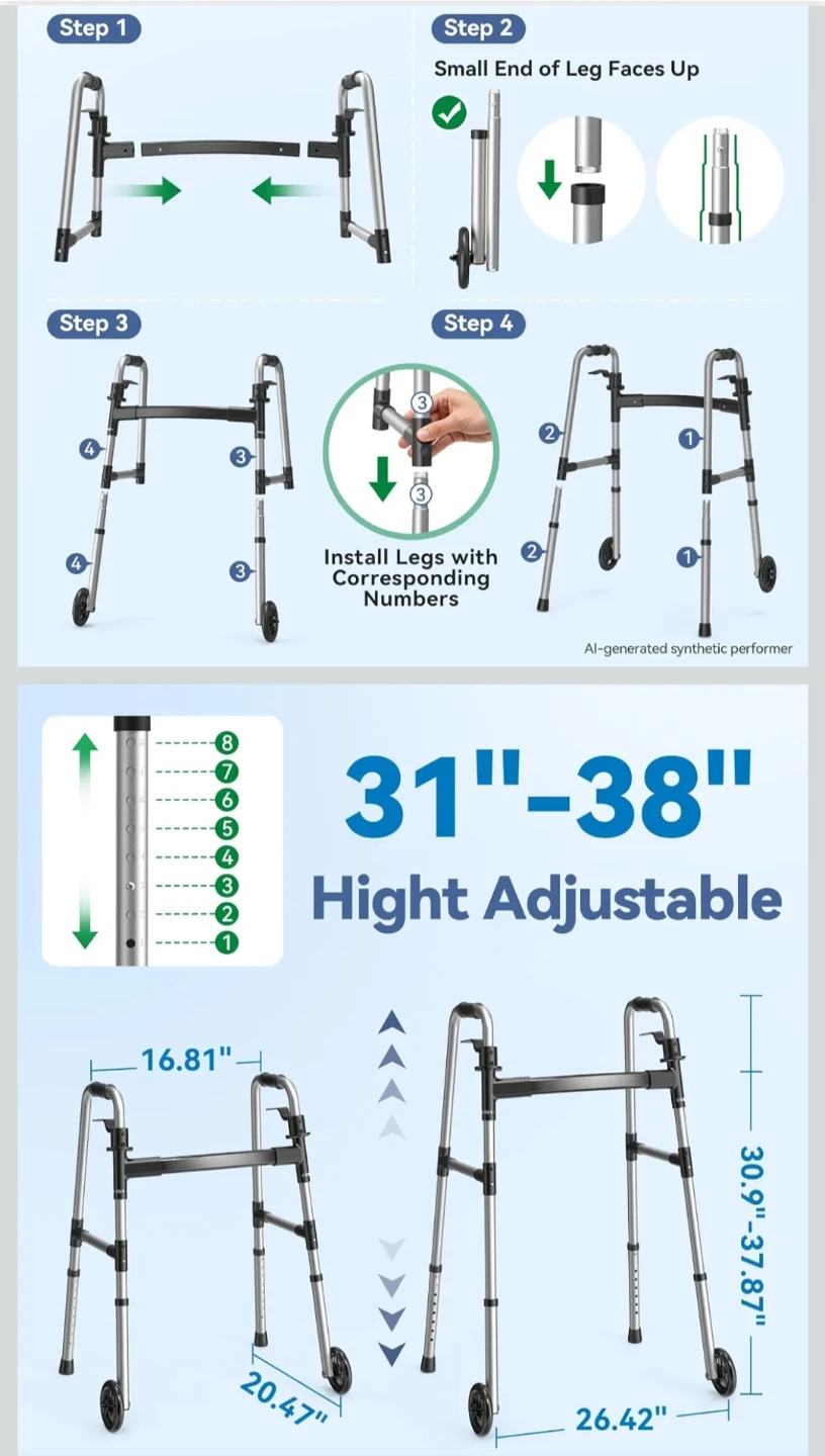 Loyoda Compact Folding Walker - photo 5