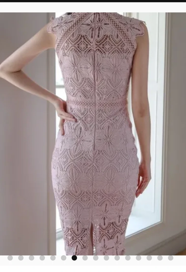 Pink Lace Sheath Dress - photo 4
