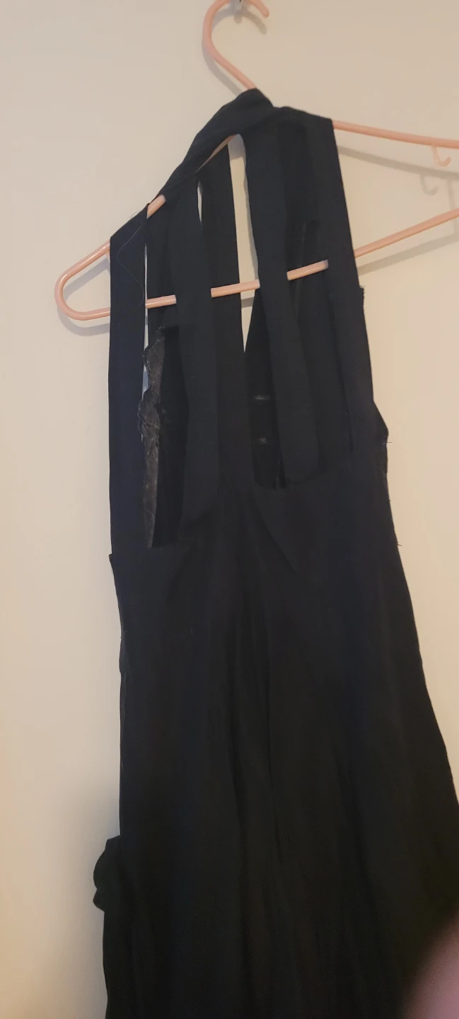 Black Sleeveless Button-Front Dress - photo 5