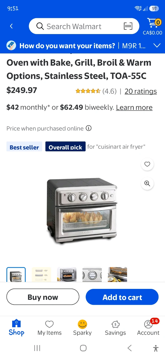 Cuisinart Air Fryer Toaster Oven TOA-55C - photo 4