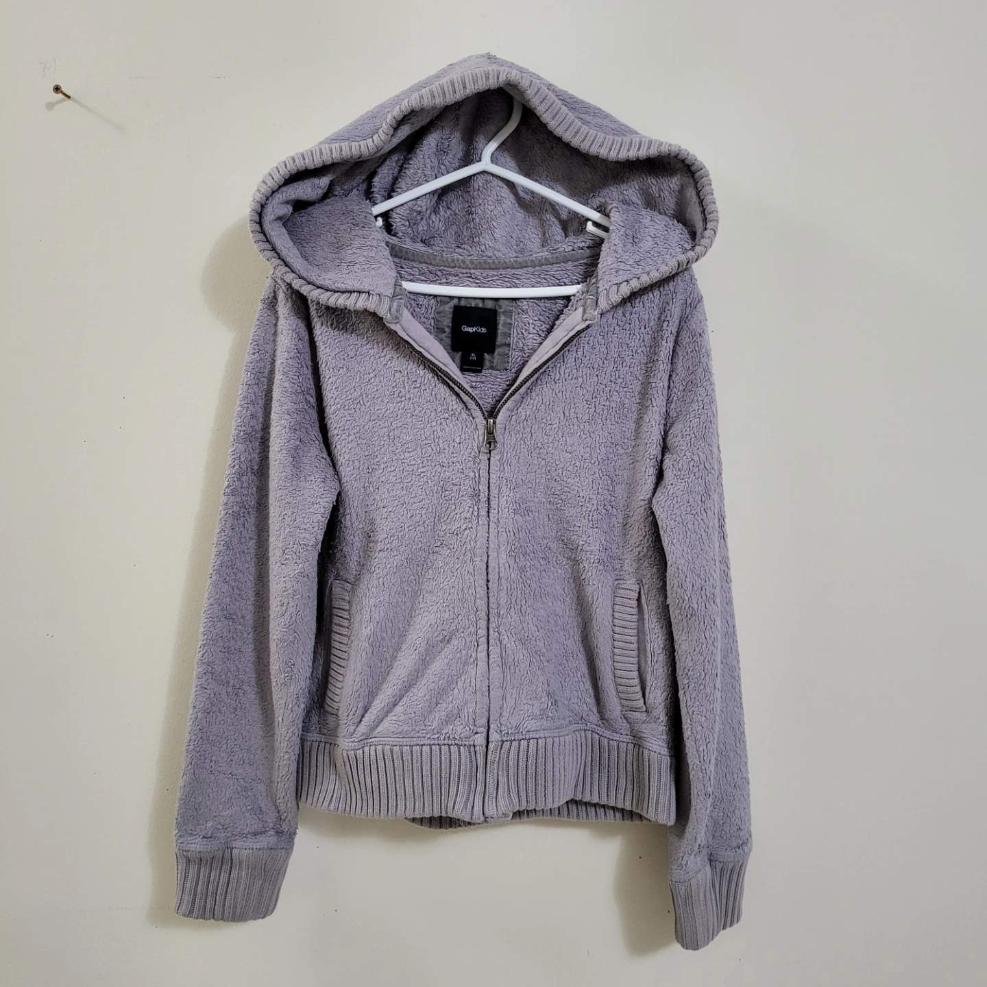 GapKids Cozy Sherpa Fleece Zip-Up Hoodie (Size XL / 12)