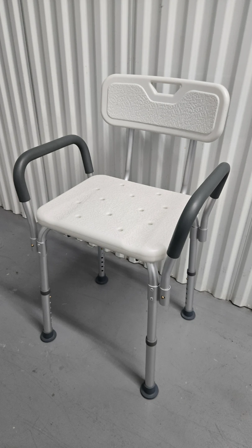 Adjustable Shower Chair with Armrests