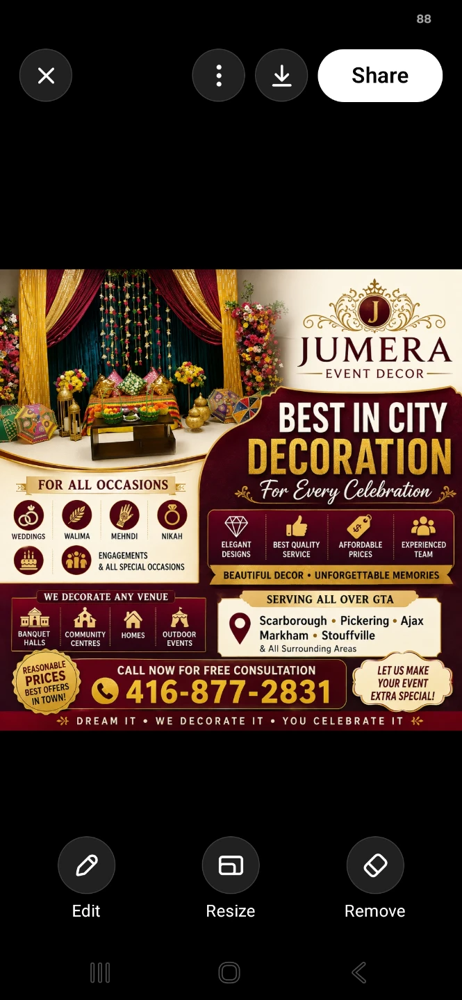 Jumera Event Decor Services