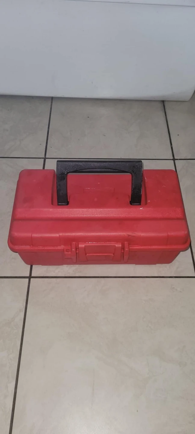 Red Plastic Tool Box