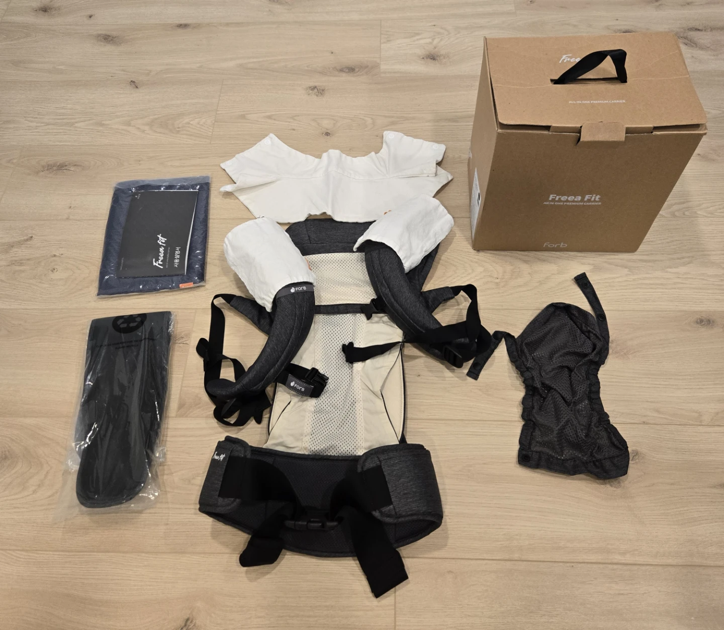 Forb Freea Fit All-in-One Baby Carrier - Dark Gray