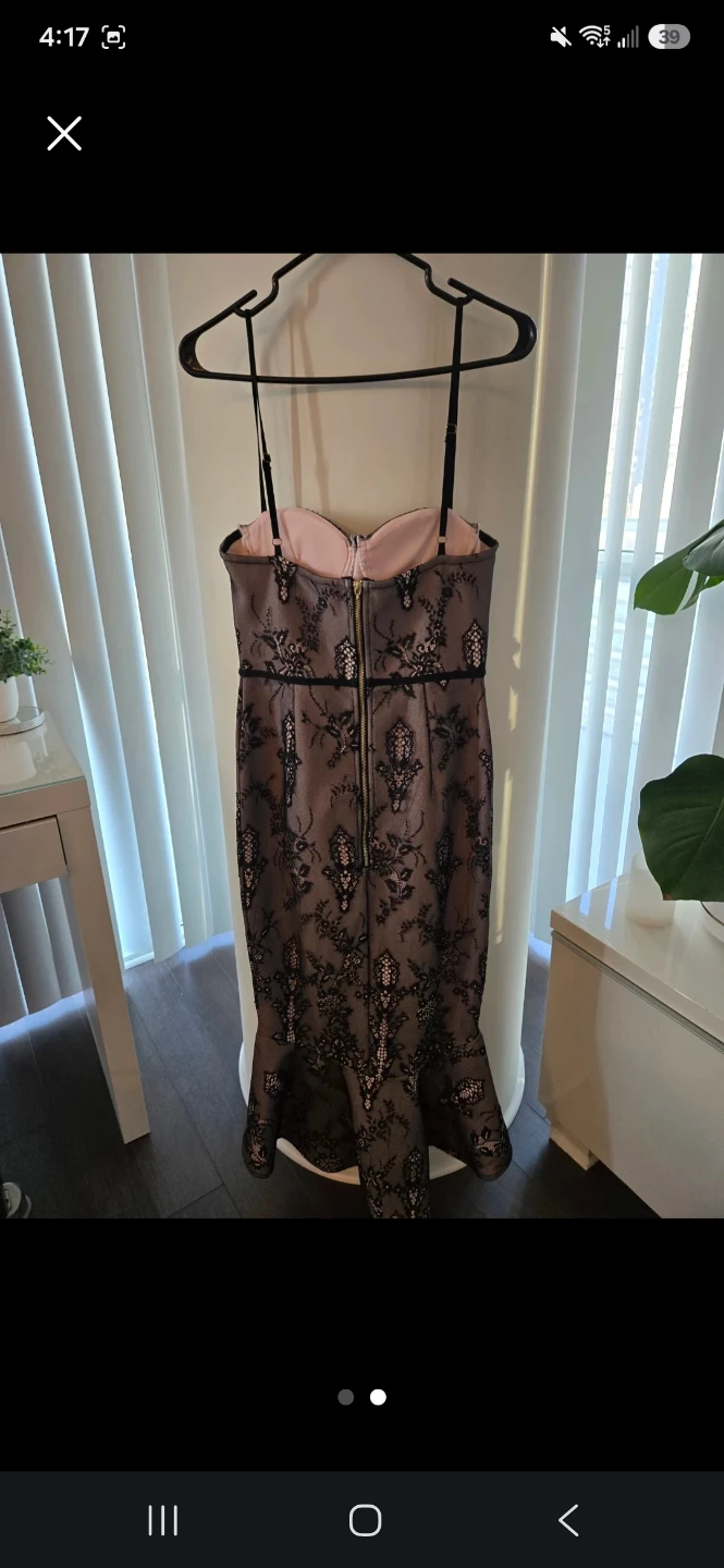 Black Lace Fishtail Dress - photo 3