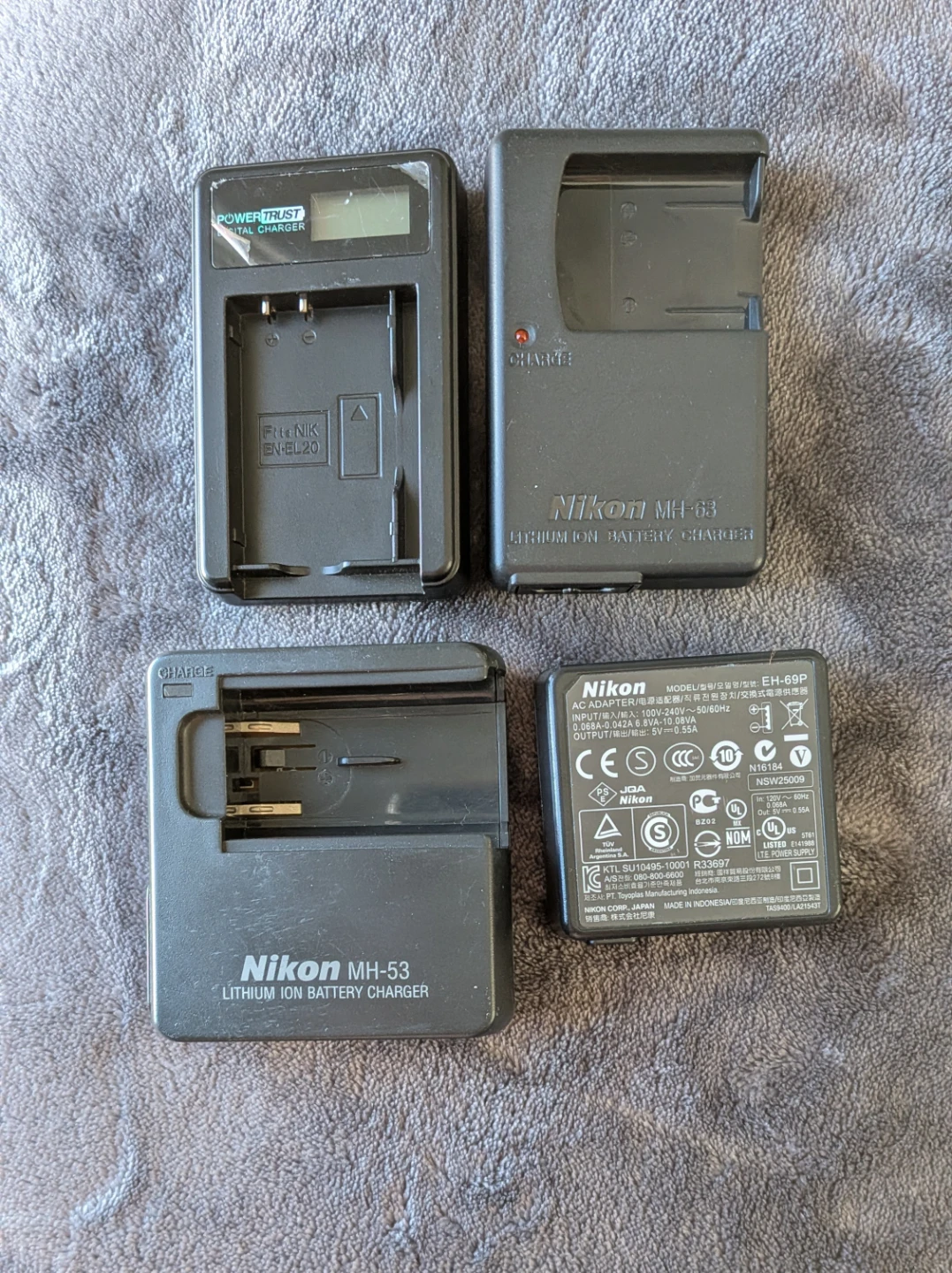 Assorted Nikon Camera Chargers