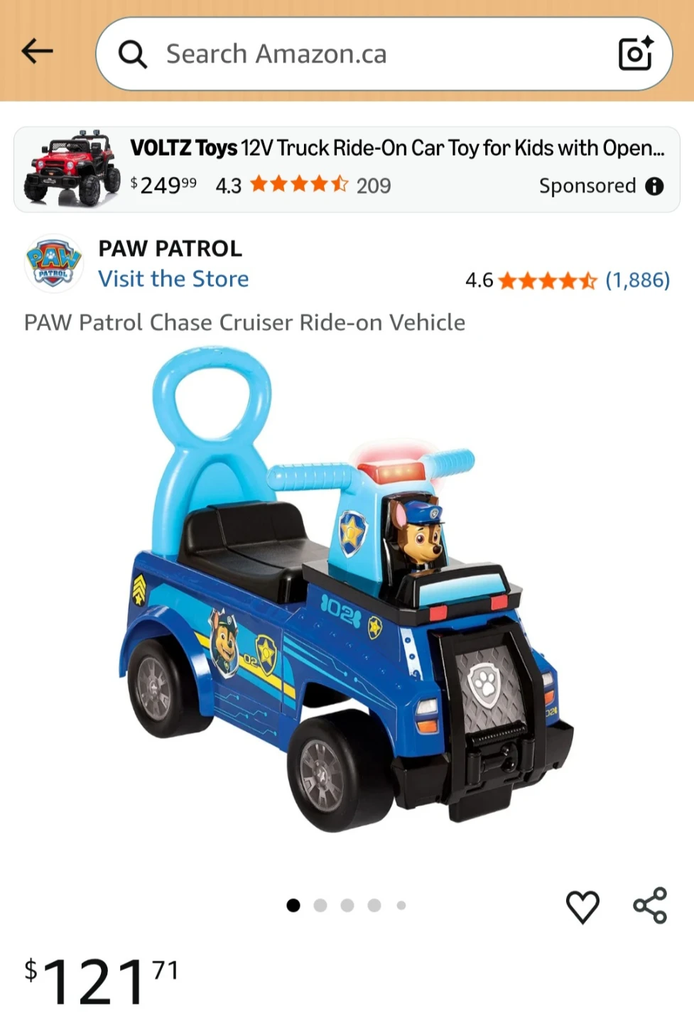 PAW Patrol Chase Cruiser Ride-on Vehicle