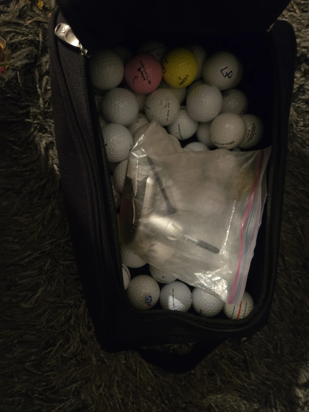 Adidas shoe bag with 60 golf balls and golf tools - photo 2