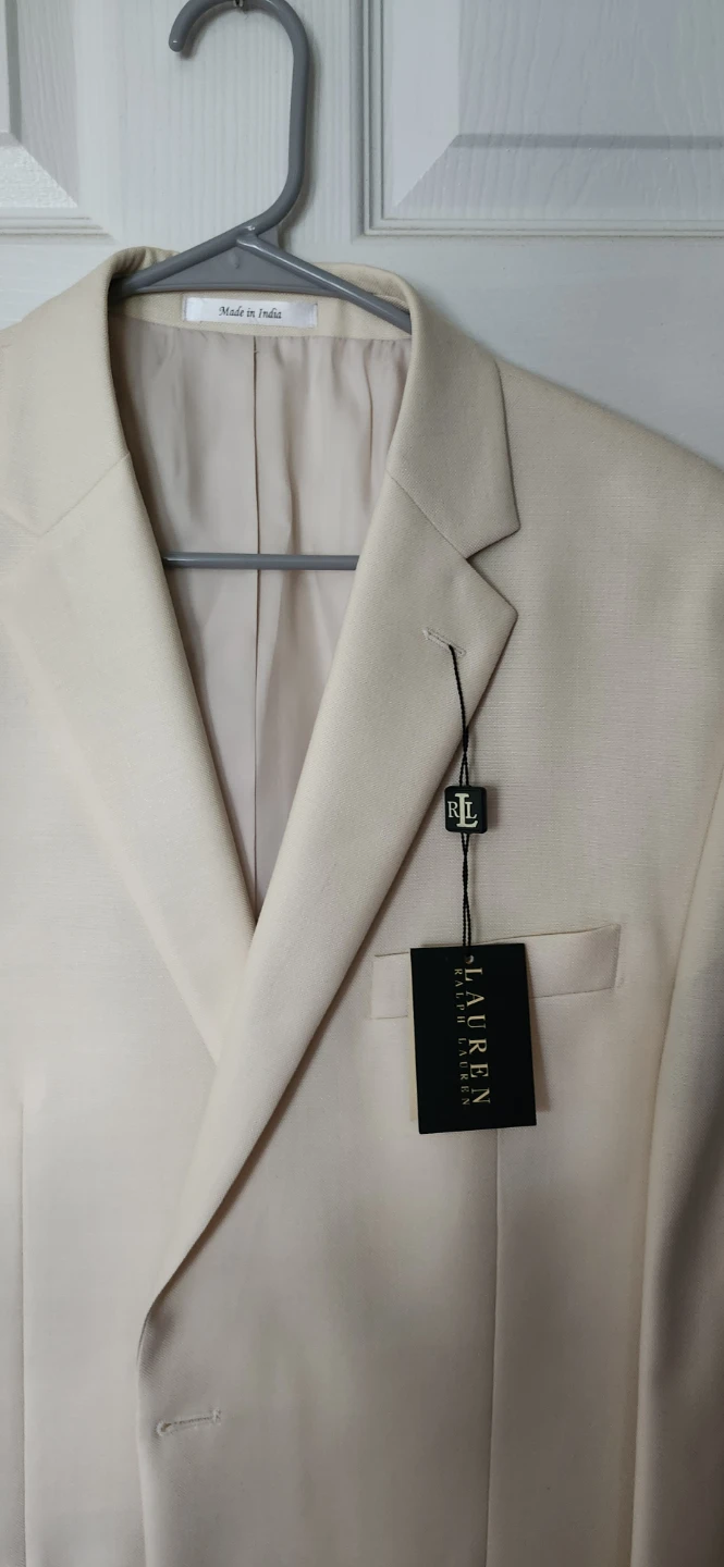 Lauren Ralph Lauren Cream Sport Coat 44R - photo 2