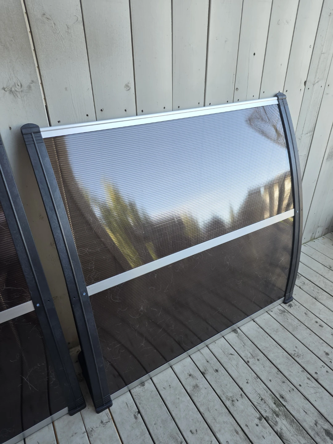 Window Awning Door Canopy Polycarbonate Brown 40" x 40" - photo 3