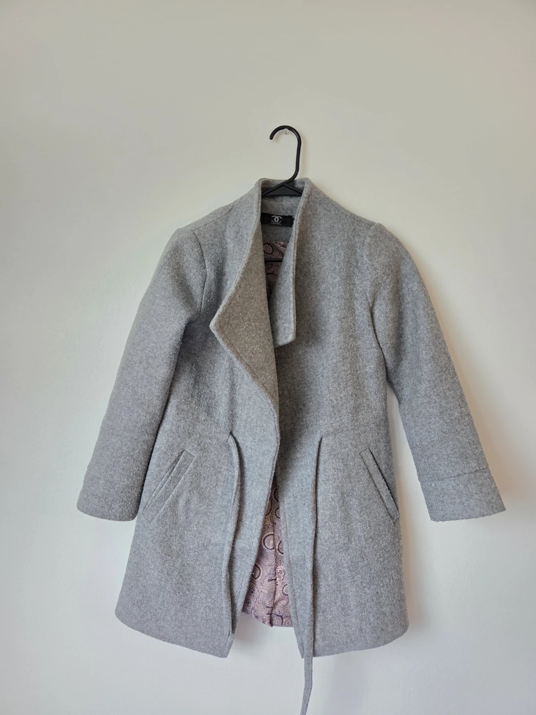 Grey Wool Coat 🏈