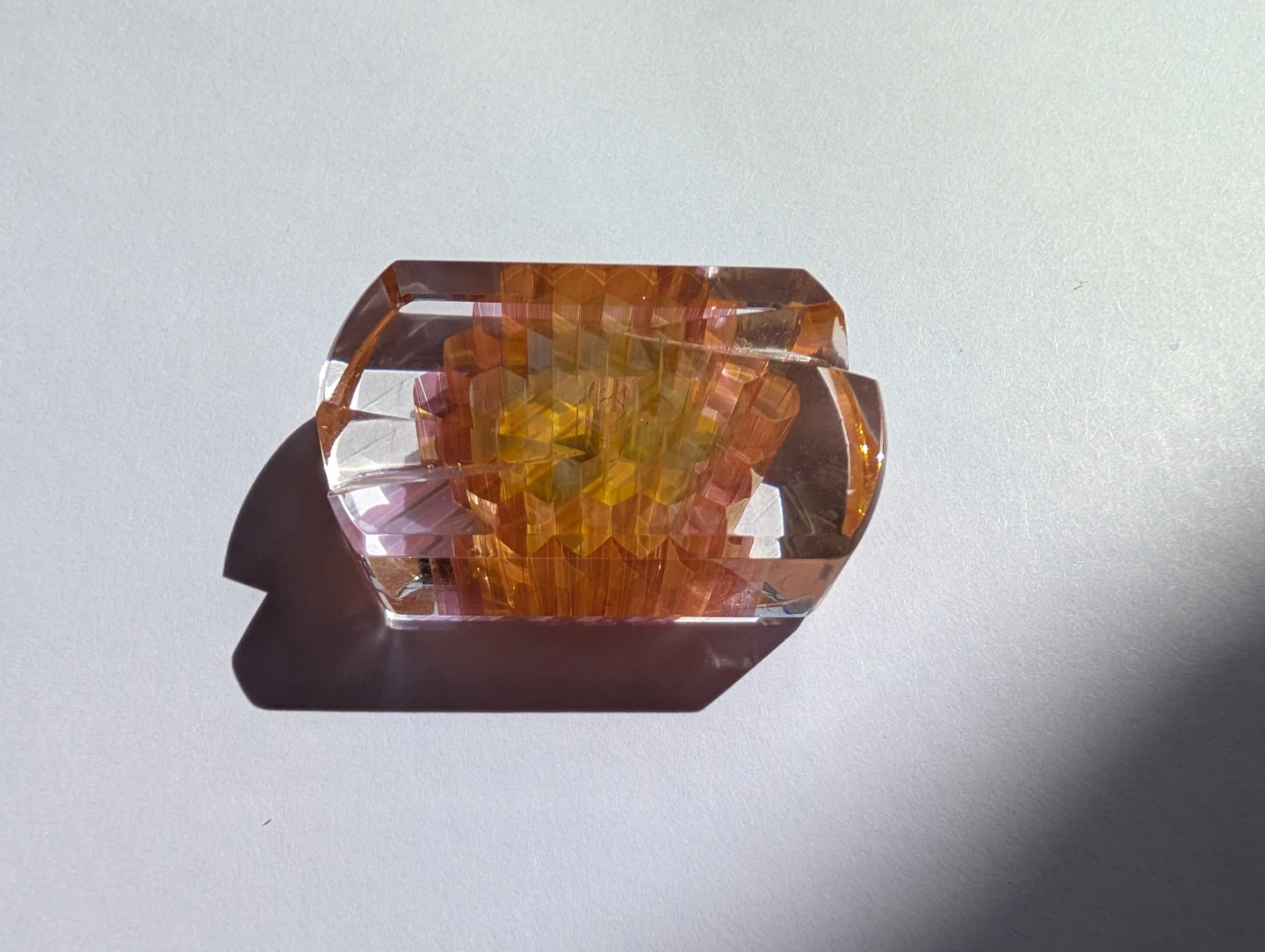 Gold fumed glass directional carb cap & pearls - photo 4