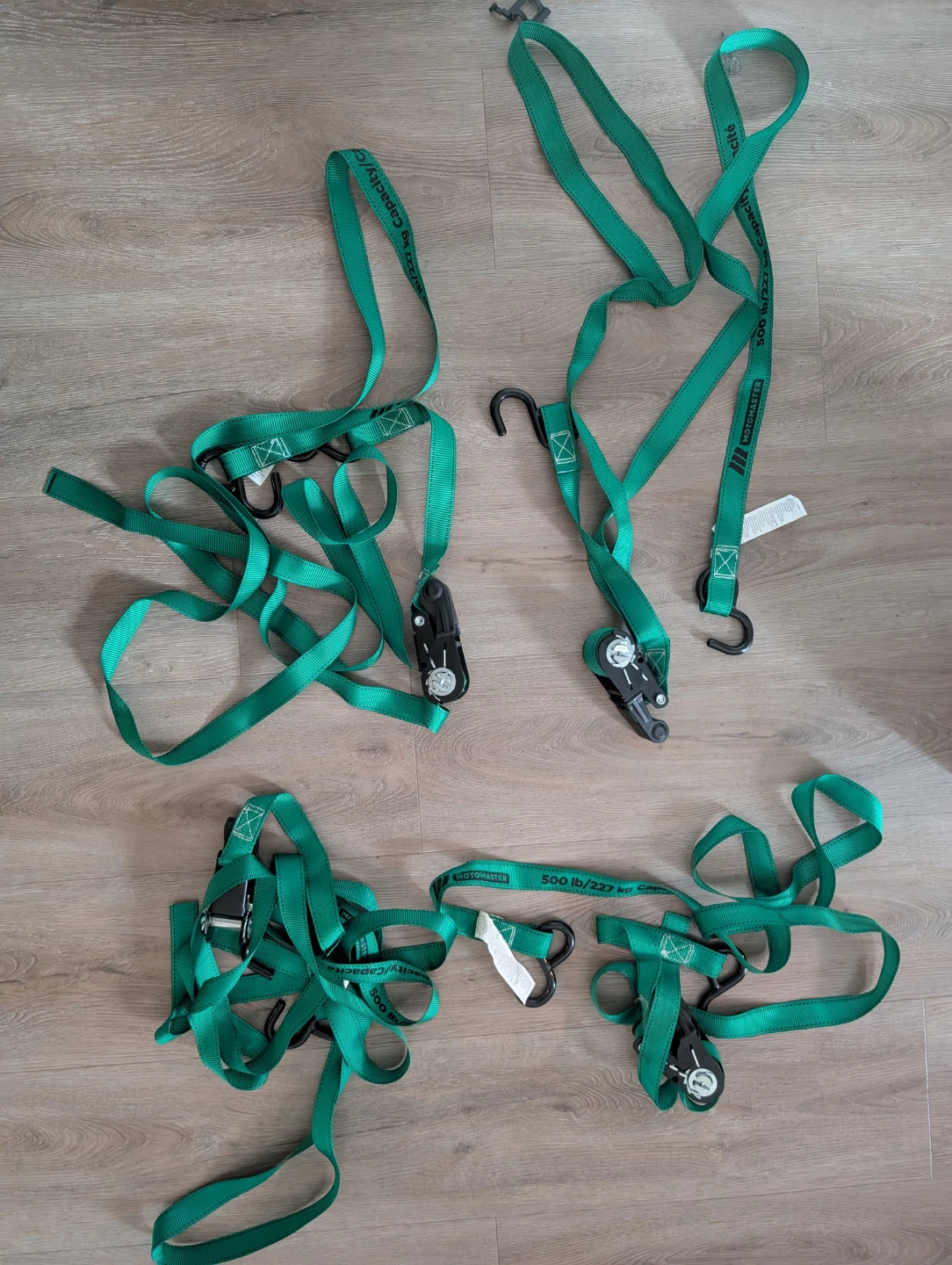 Never Used: Ratchet Tie-Down Straps - Set of 4