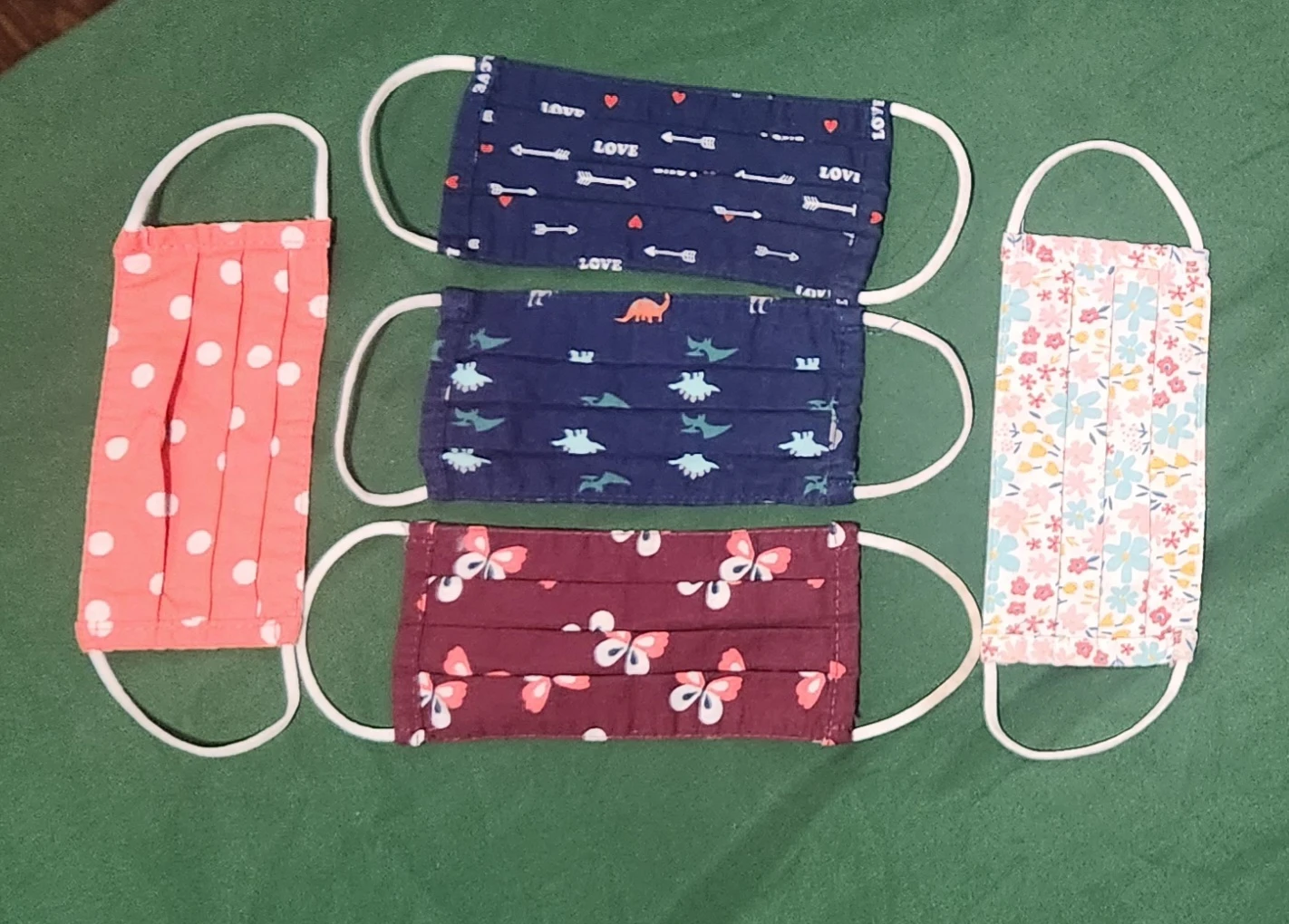 Cloth Face Masks 2-5T
