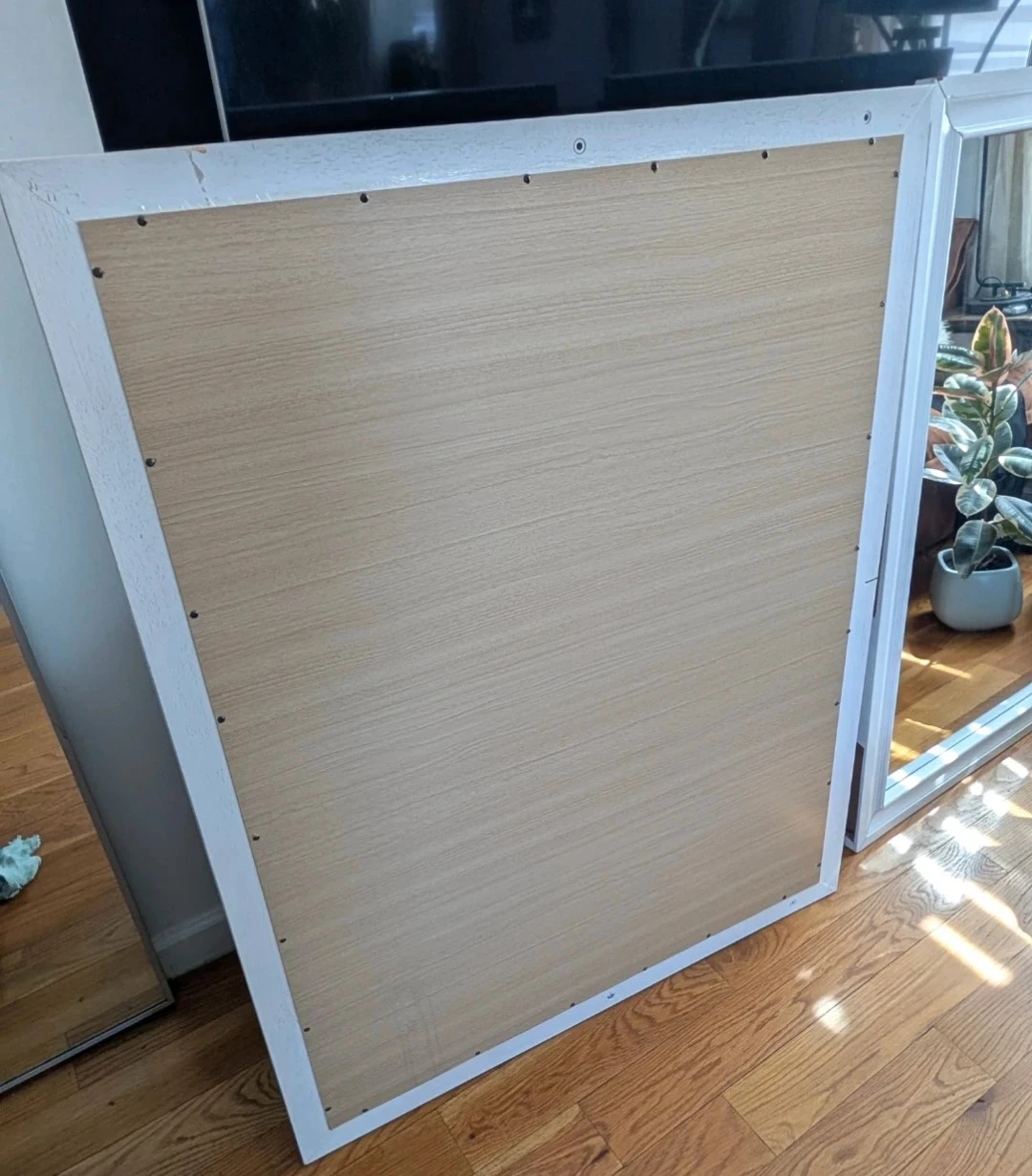 Large white framed MIRRORS - photo 3