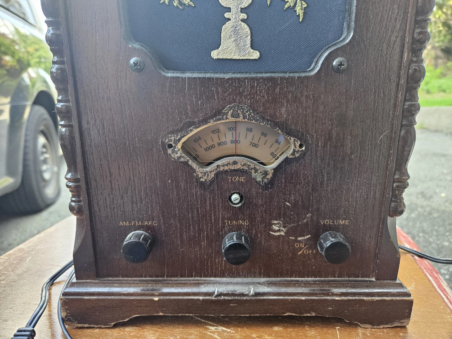 Vintage Floral Tabletop Radio - photo 4