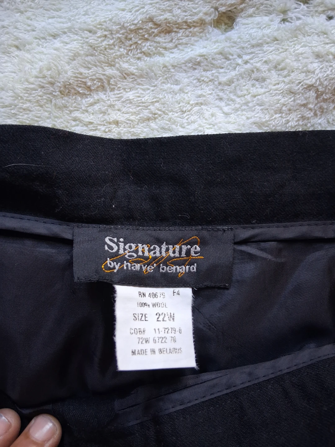 Signature by Harve Benard Black Wool Pants - photo 3