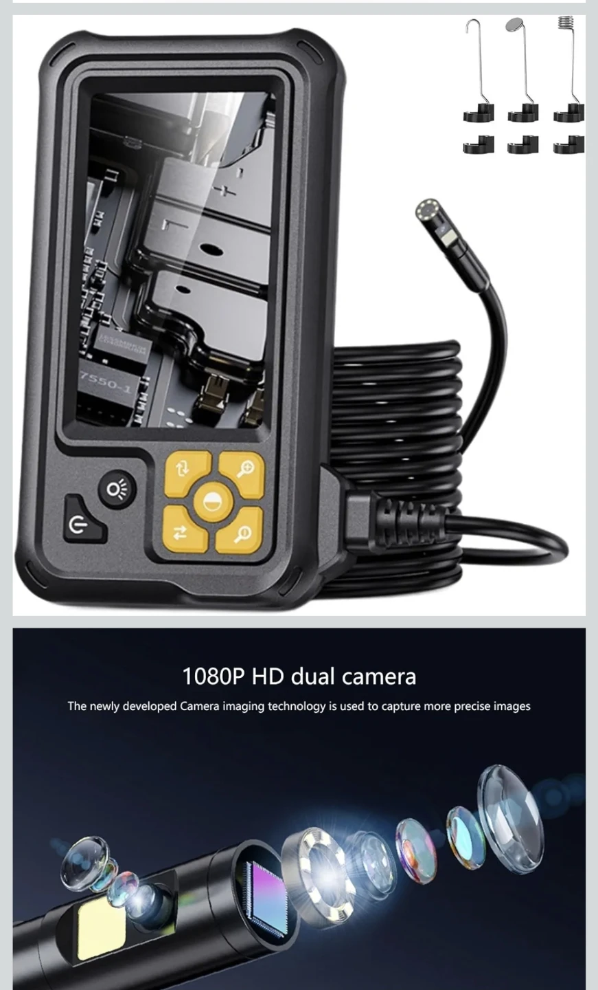 New endoscope boasts a Double camera design, adjustable 8