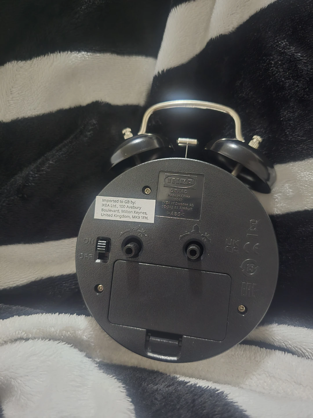DEKAD alarm clock, black, 10 cm (4") - IKEA - photo 2