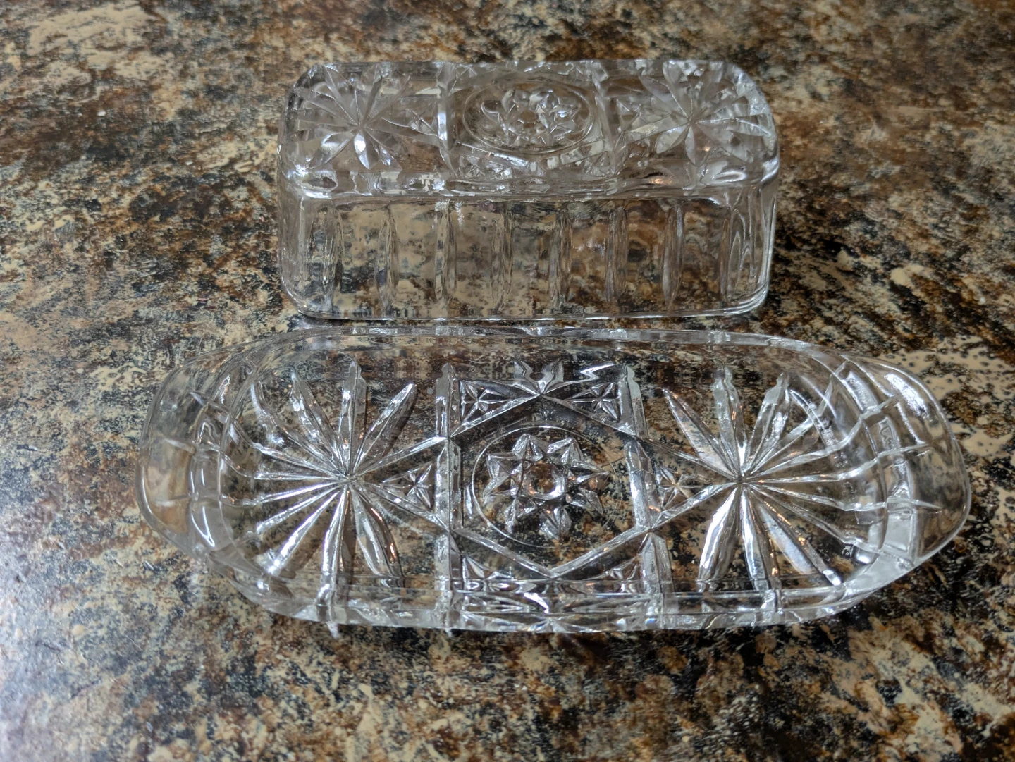 Vintage Pressed Glass Butter Dish - photo 4