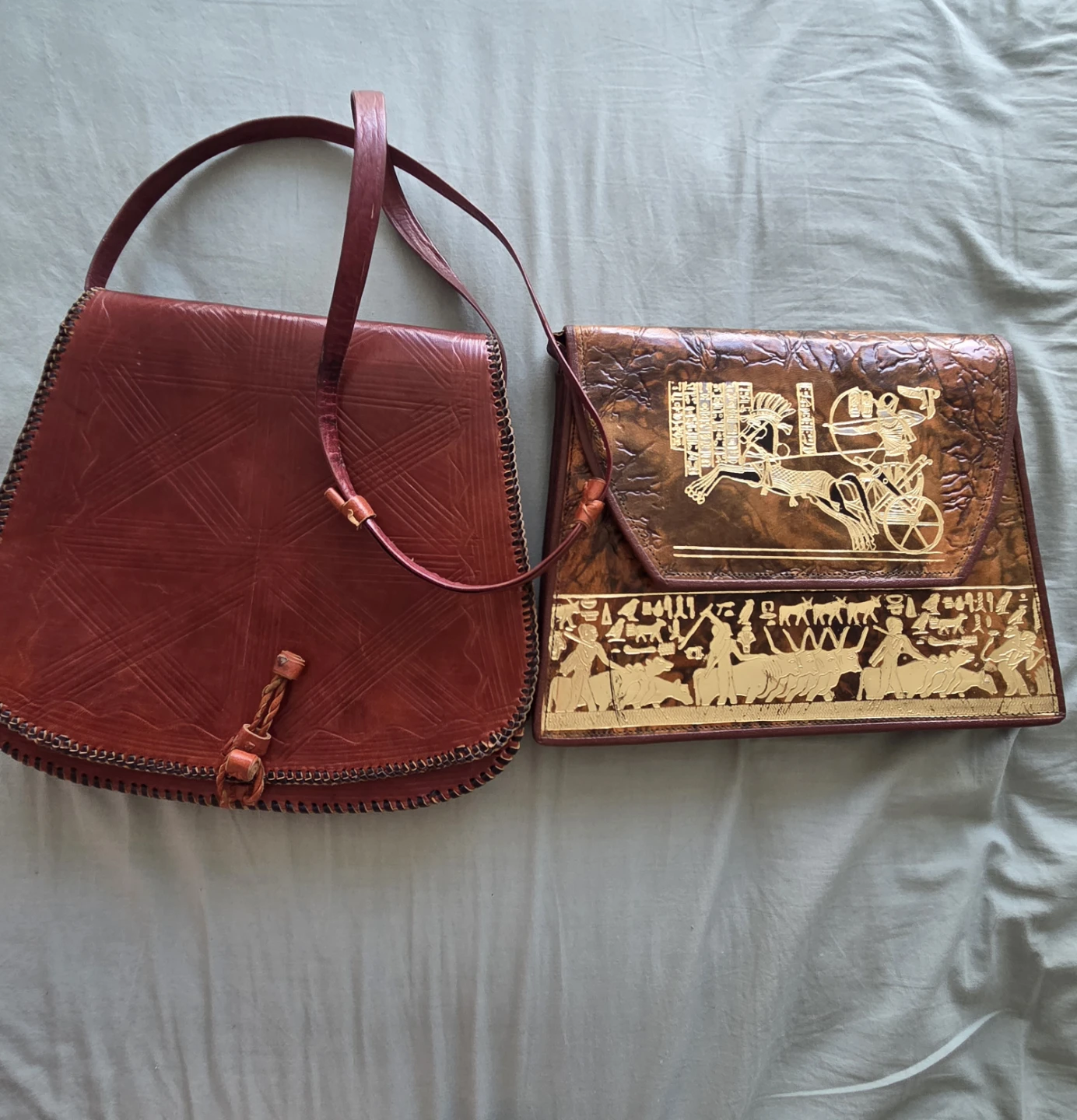 Two Vintage Leather Bags