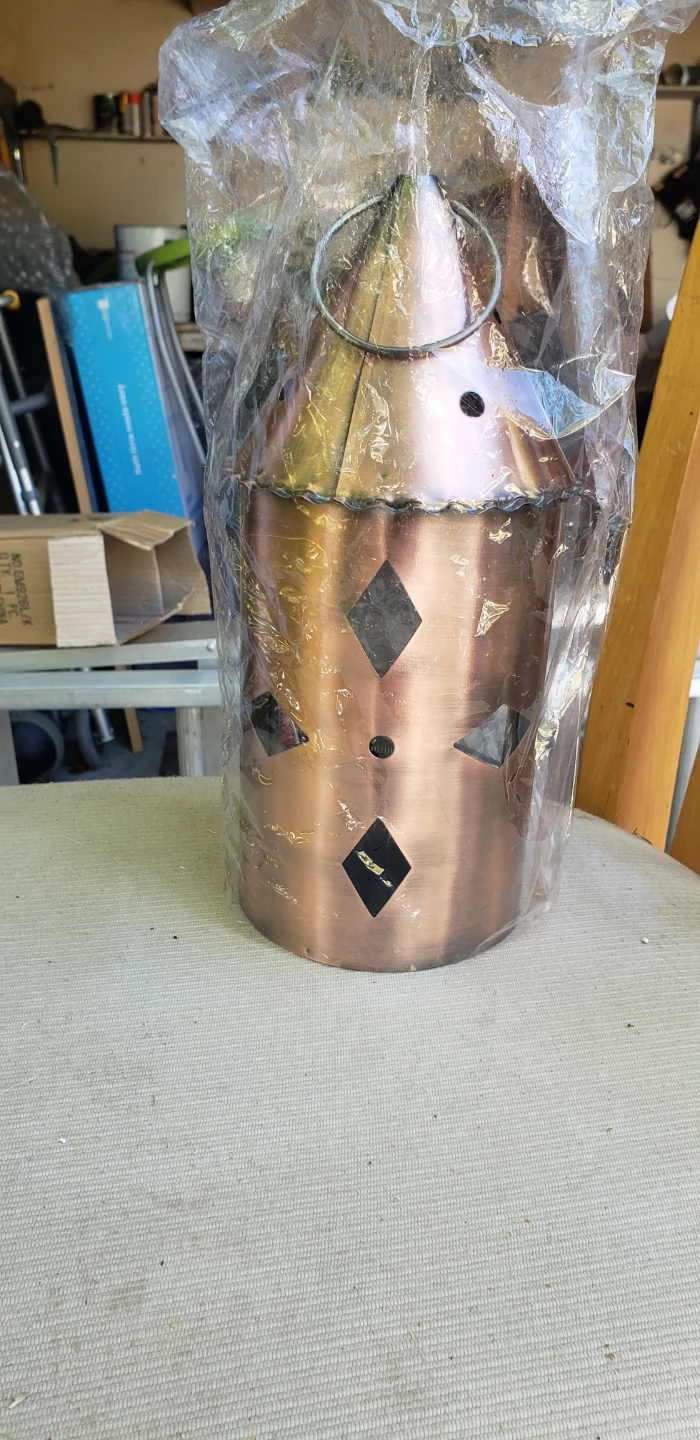 Copper Finish Decorative Lantern