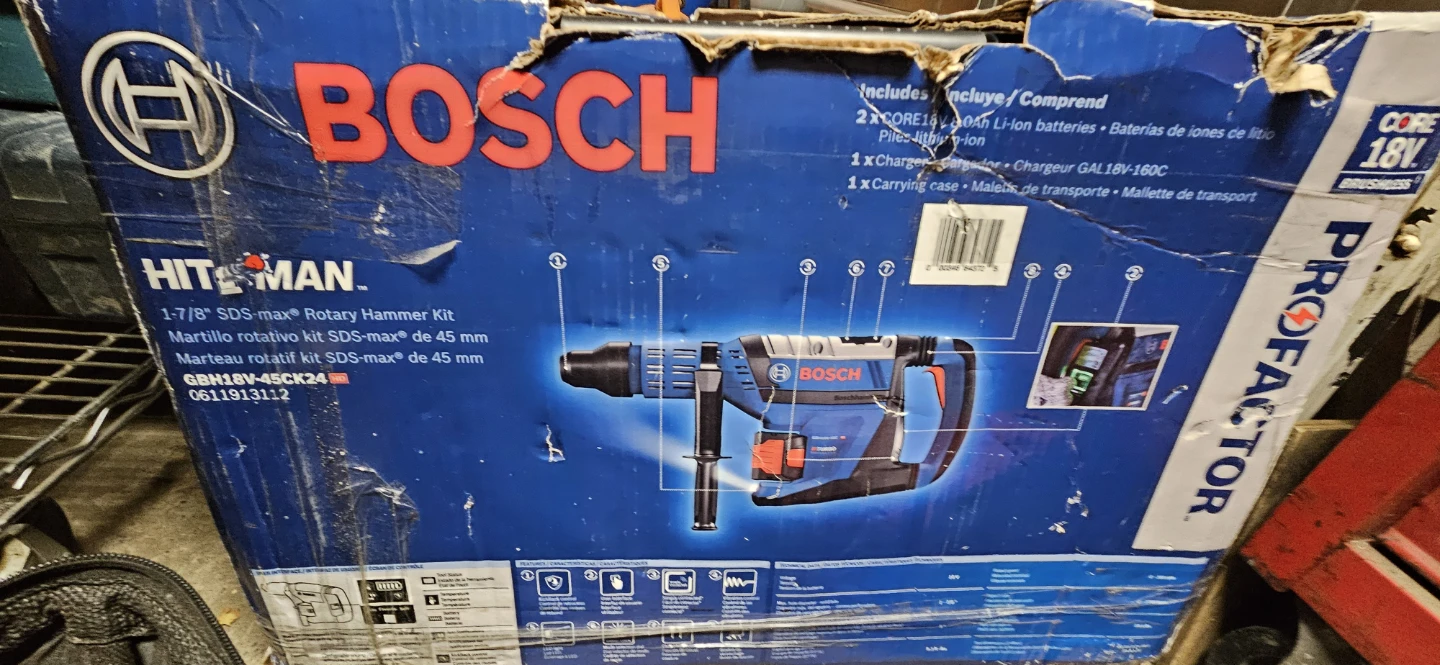 Bosch GBH18V-45CK24 1-7/8" SDS-max Rotary Hammer Kit🏈 - photo 2