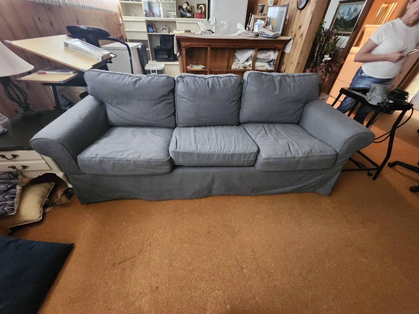 IKEA Ektorp Grey Sofa - photo 2