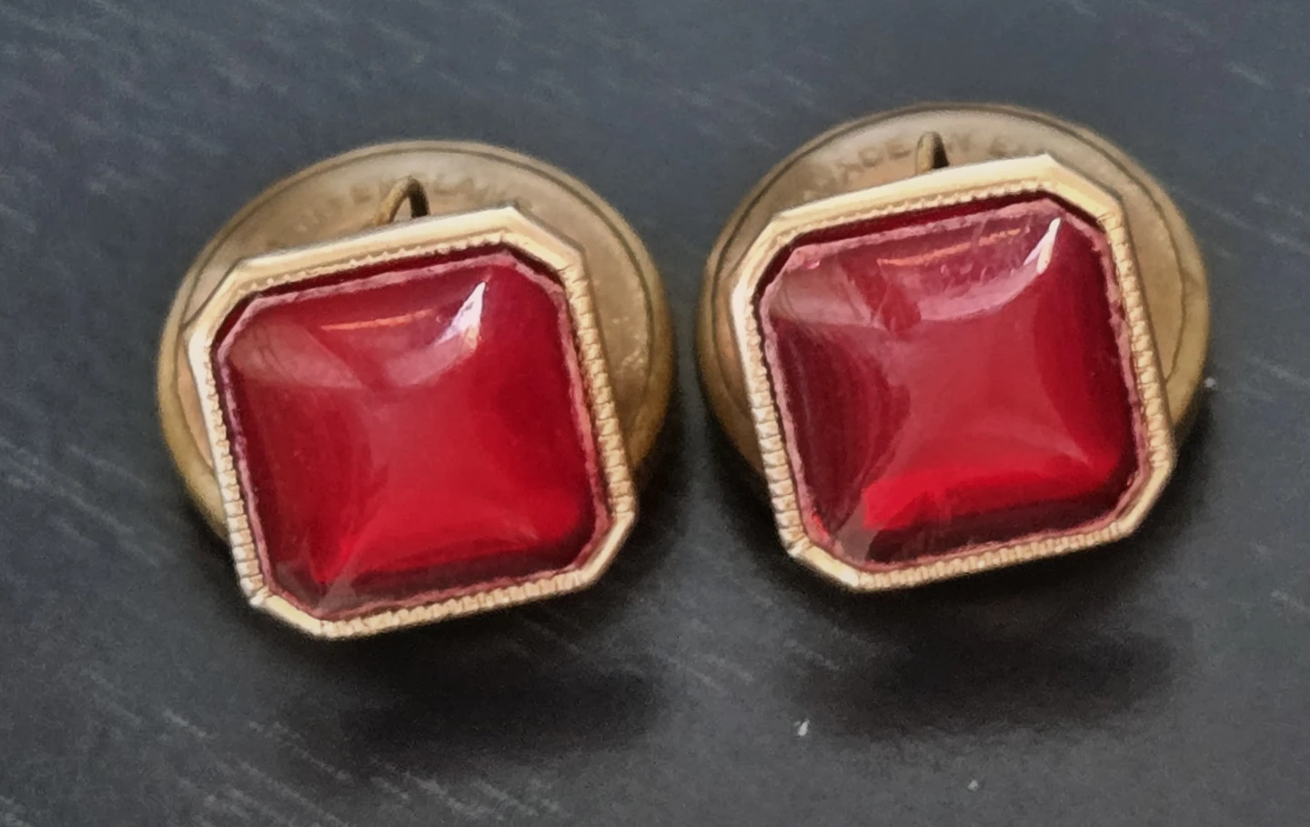 Rare Vintage 1930's Double SidedArt Deco Chain Cufflinks - photo 2