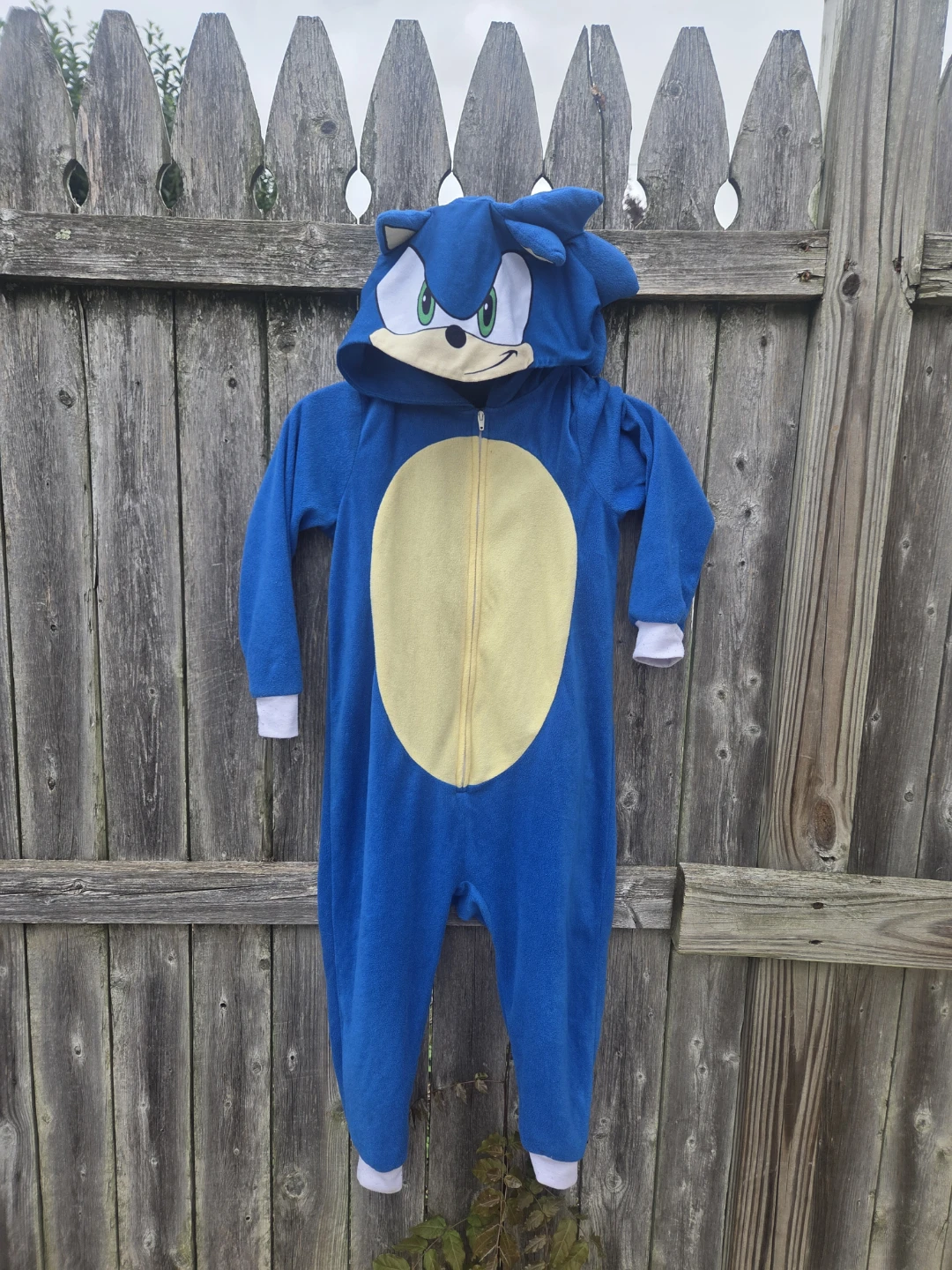 Sonic the Hedgehog One-Piece Pajama, Size XS (4/5)