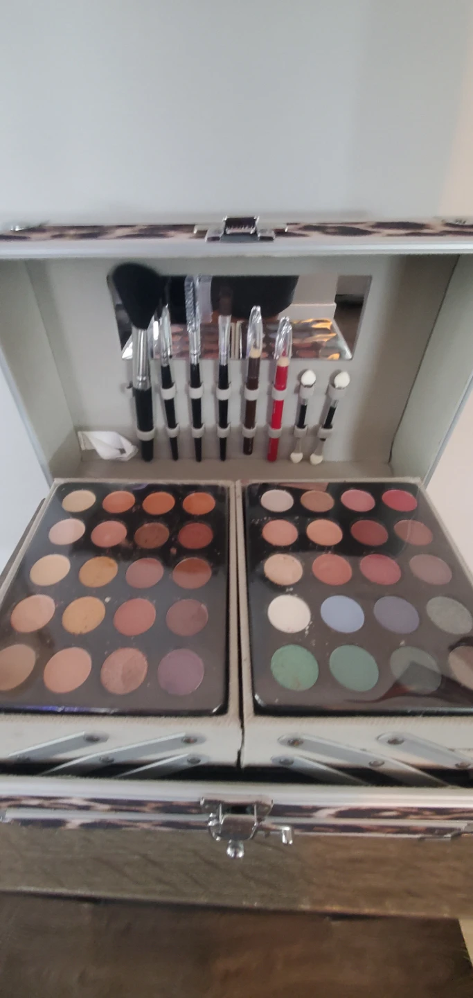 Miss Young Leopard Print Makeup Train Case - photo 3