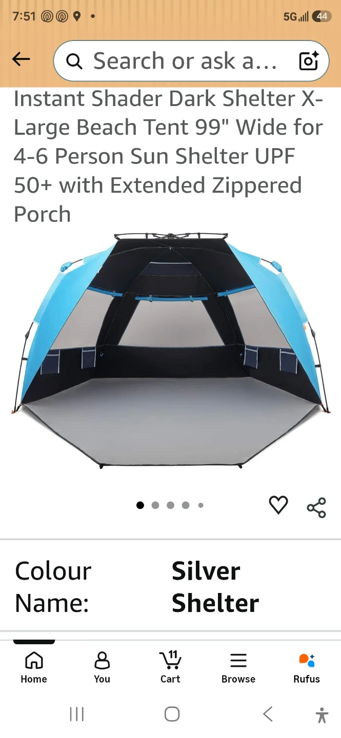 Easthills Outdoors Instant Beach Tent